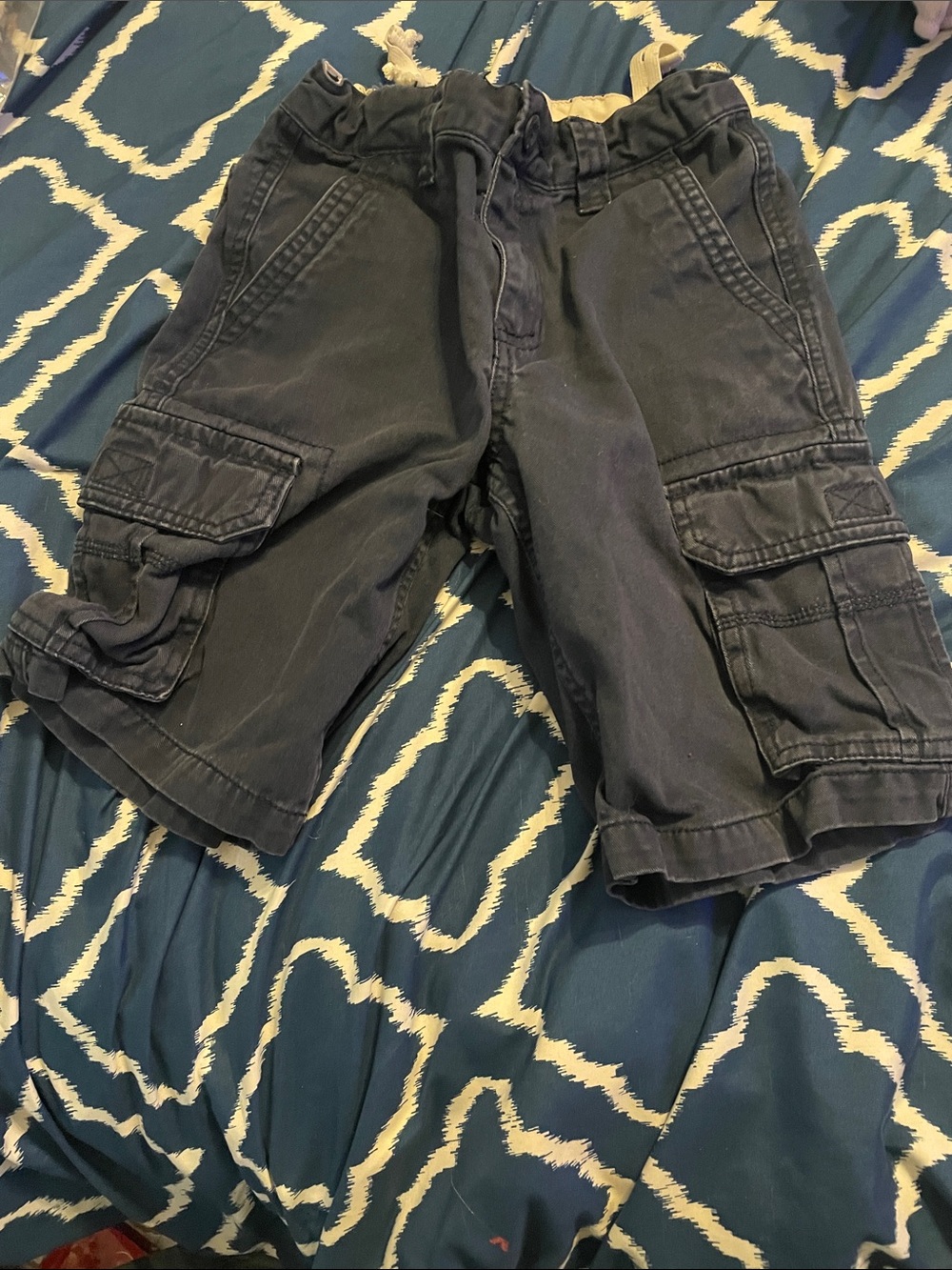 Old Navy Dark Gray Cargo Shorts with Multiple Pockets